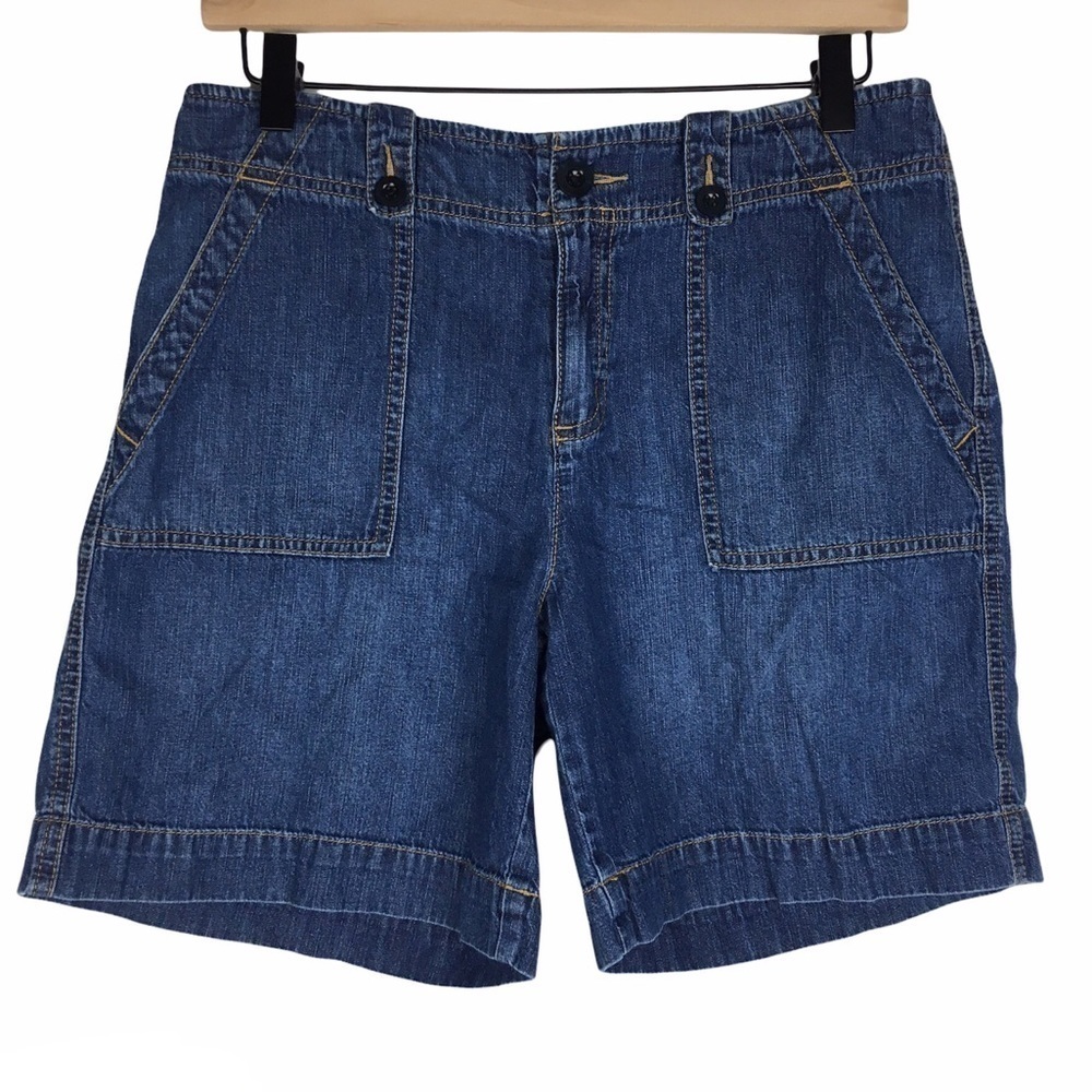 LAUREN RALPH LAUREN Jean Shorts Denim Vintage Cargo Painter Vibes 90s Y2K Size 6